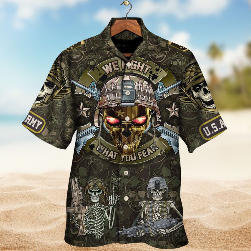 Veteran Fight Fear Hawaiian Shirt For Resort Trips, Coastal Parties, And Warm Weather Style
