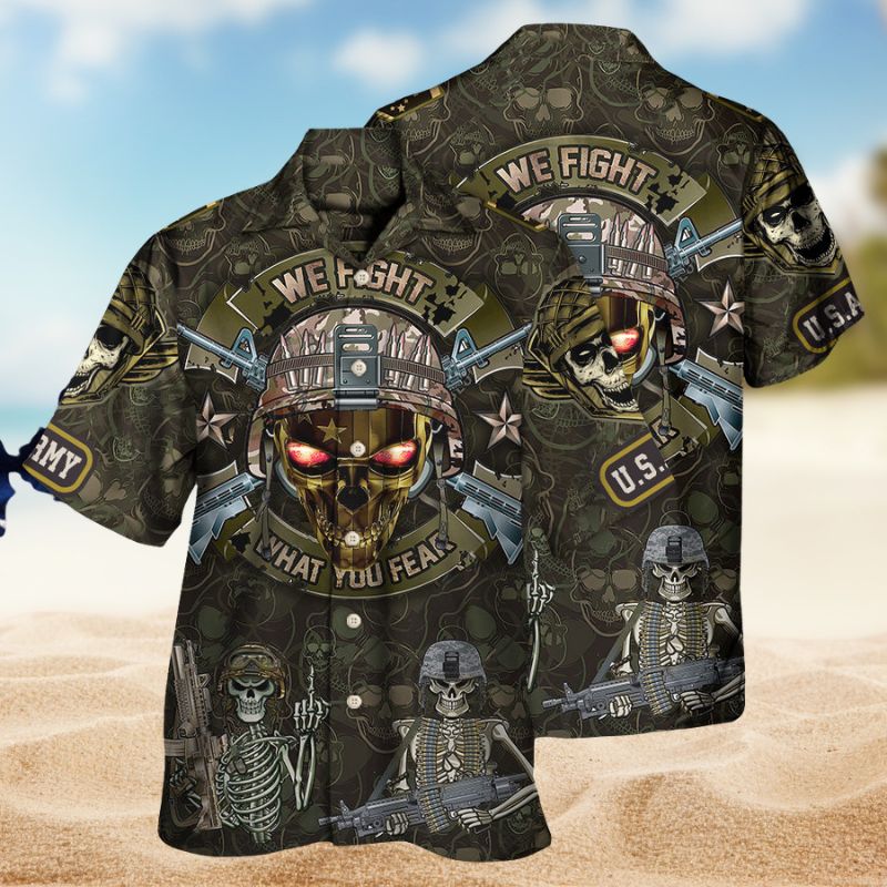 Veteran Fight Fear Hawaiian Shirt For Resort Trips, Coastal Parties, And Warm Weather Style