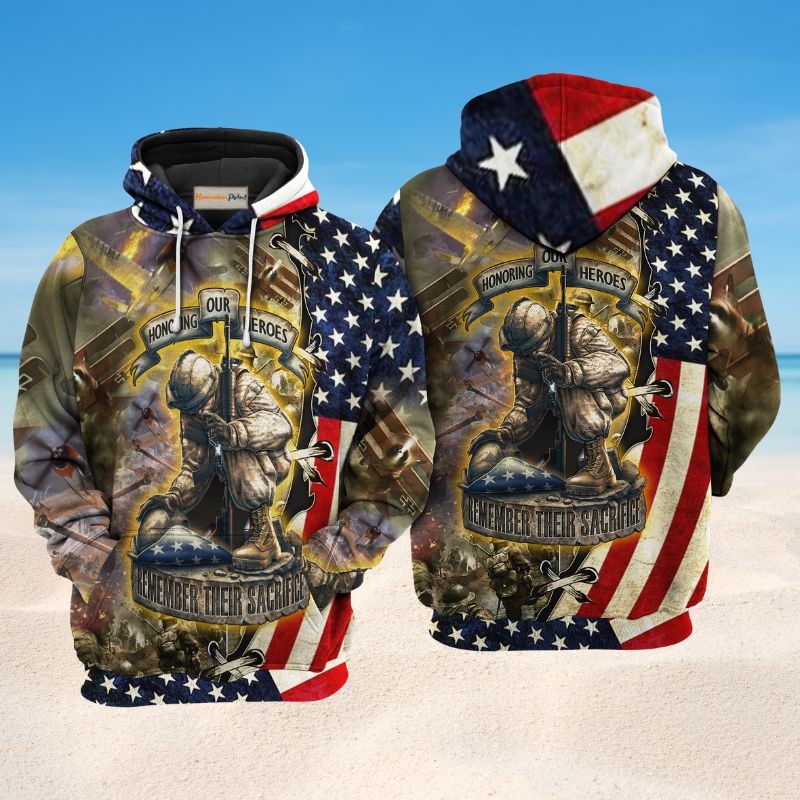 Veteran Honoring Heroes Hoodie For Veterans Travel Activities And Respectful Casual Style