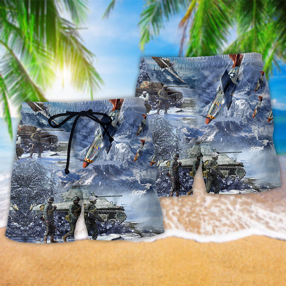 Veteran Only The Dead Have Seen The End Of War Beach Shorts For Independence Day Vacation Wear