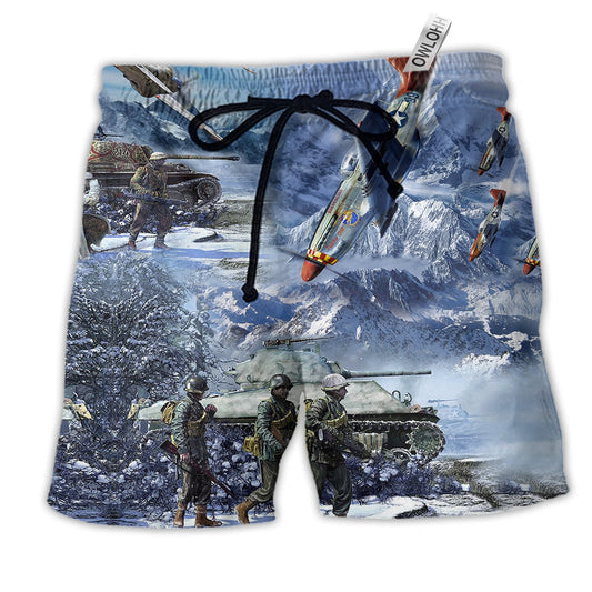 Veteran Only The Dead Have Seen The End Of War Beach Shorts For American Pride Beach Days