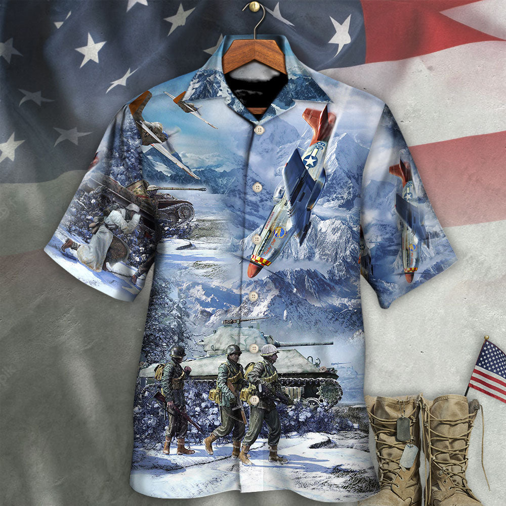 Veteran Dead Seen End War Ice Snow Hawaiian Shirt For Summer Vacation And Beach Travel