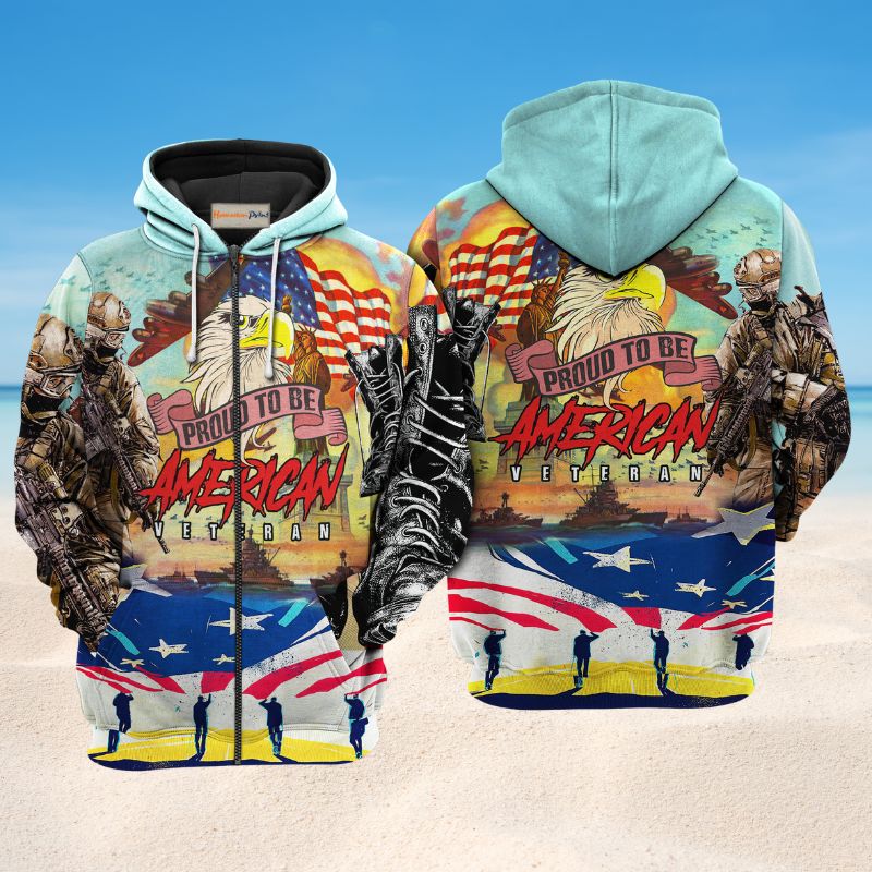 American Veteran Proud Eagle Hoodie For Tribute Events Weekend Outings And Relaxed Streetwear