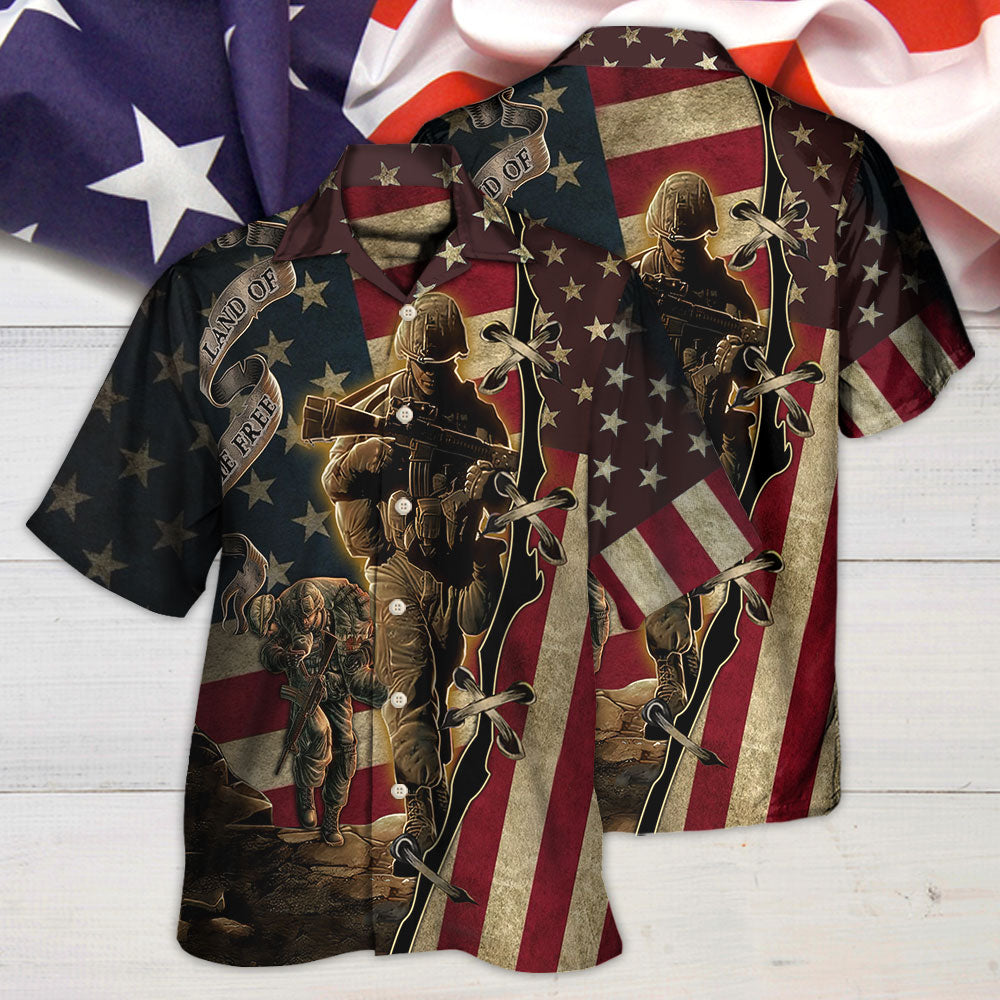 Dark Veteran Proud Memories Hawaiian Shirt For Beach Parties And Weekend Getaways