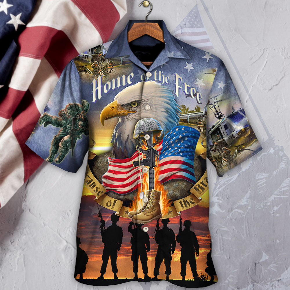 Eagle Veteran Remember Days Hawaiian Shirt Design View For Casual Summer Styling