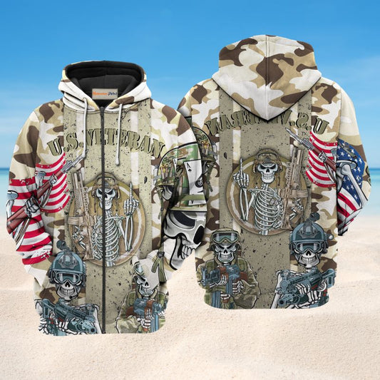 Veteran Skull America Hoodie For Service Appreciation Daily Wear And Thoughtful Gifts