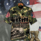 Veteran Thanks Brave Brotherhood Hawaiian Shirt Pattern Detail For Vacation Travel And Daily Wear