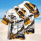 Veteran Army Yellow Tribute Hawaiian Shirt For Summer Celebrations, Resort Days, And Relaxed Everyday Wear