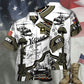 Blue Veteran US Army Gave Hawaiian Shirt For Poolside Relaxation And Sunny Getaways