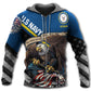 Veteran Navy Eagle Skull Hoodie For Veteran Gatherings Outdoor Trips And Meaningful Gift Giving