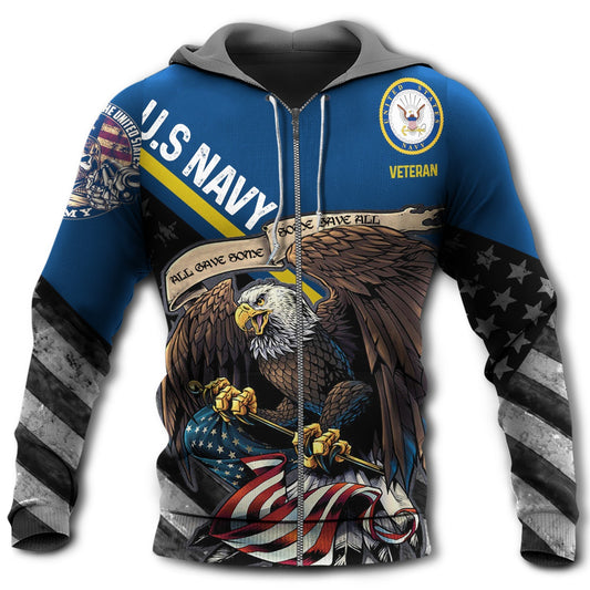 Veteran Navy Eagle Skull Hoodie For Veteran Gatherings Outdoor Trips And Meaningful Gift Giving