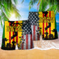 Vietnam Veteran Pride Beach Shorts Pattern Detail For Leisure Travel And Easy Warm Weather Wear