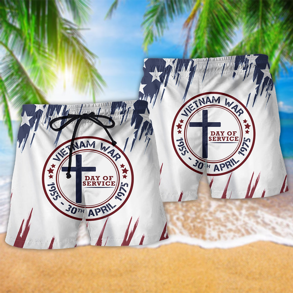 Vietnam Veteran Honor Tribute Beach Shorts For Coastal Adventures And Relaxed Summer Wear