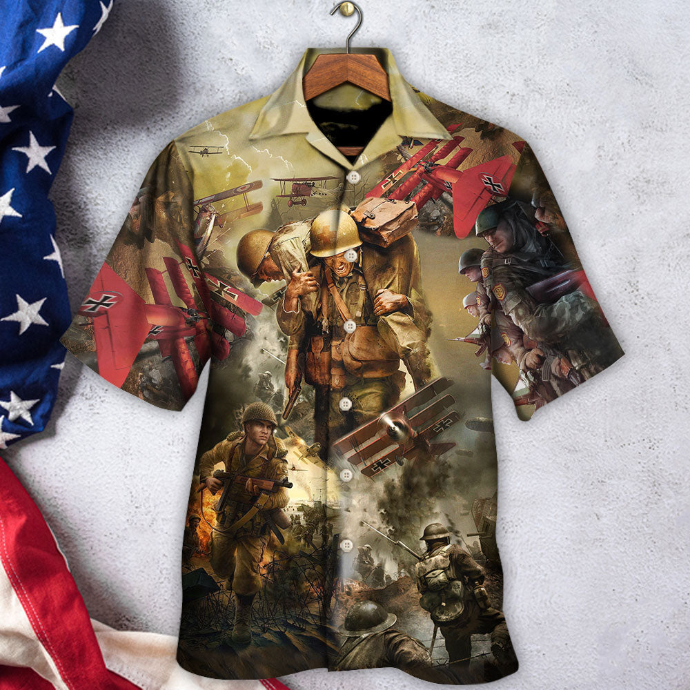 Veteran War Peace Strong Hawaiian Shirt Design Detail For Sunny Adventures And Casual Wear