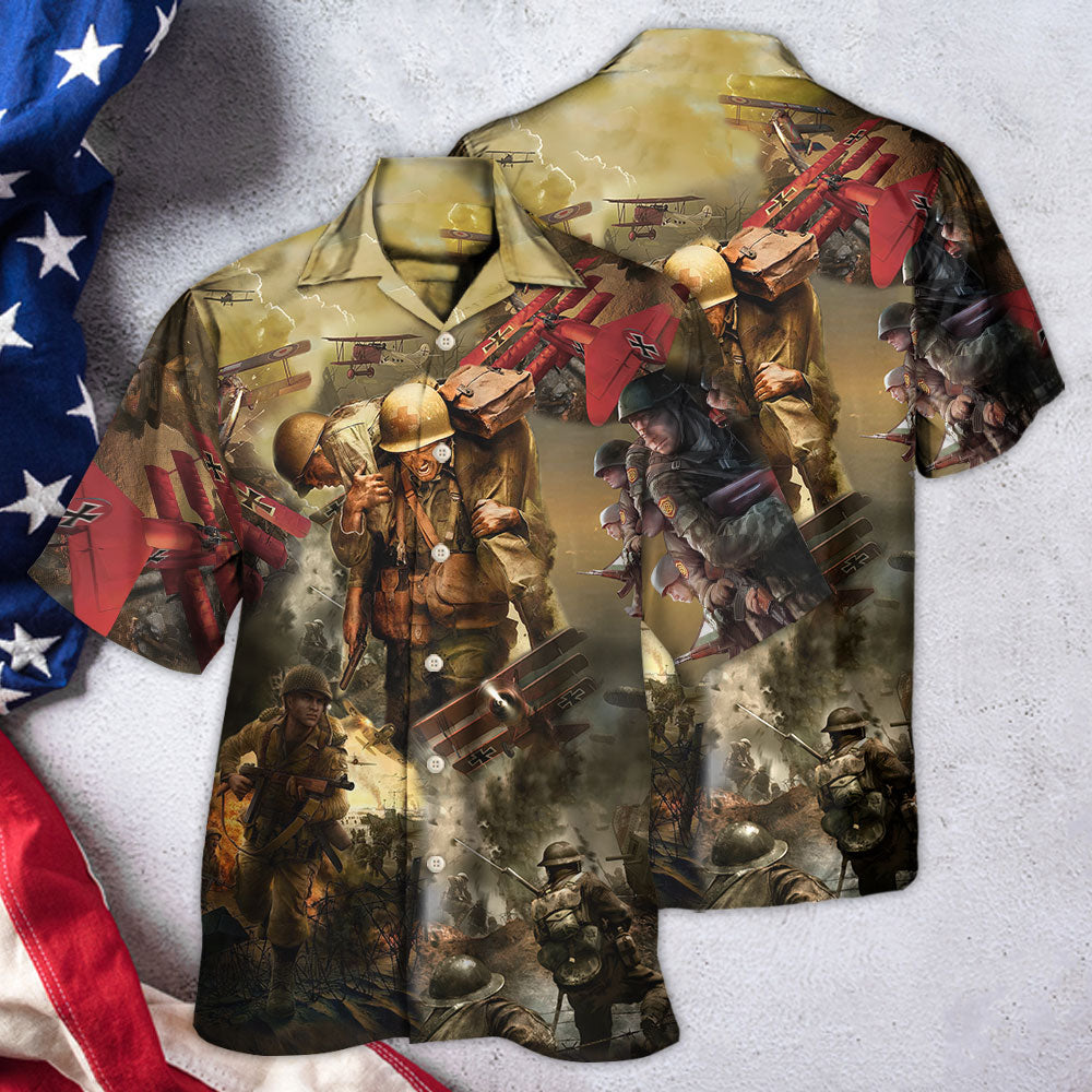 Veteran War Peace Strong Hawaiian Shirt For Resort Getaways And Comfortable Summer Activities