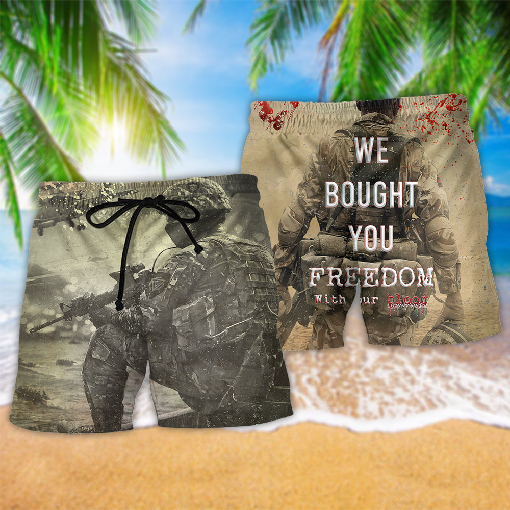 Veteran Service Freedom Beach Shorts Pattern Detail For Beachside Relaxation And Everyday Comfort