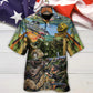 Helicopter Veteran Respect Honorand Gratitude Hawaiian Shirt Pattern View For Relaxed Warm Weather Outfits
