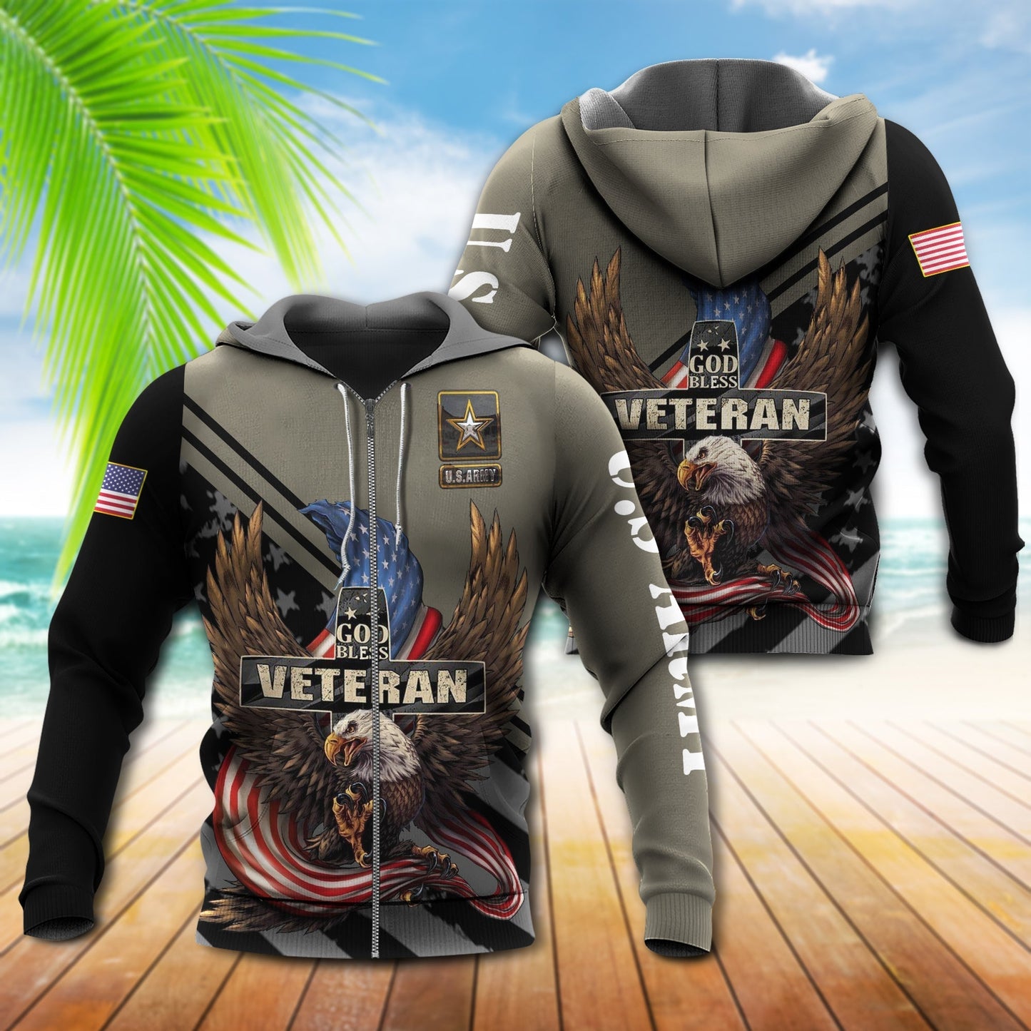 Veteran Army Remembrance Tribute Hoodie For Service Inspired Streetwear Holidays And Everyday Comfort