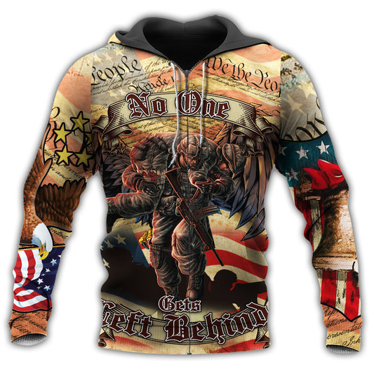 Veteran No One Left Behind Hoodie For Veterans Travel Activities And Respectful Casual Style