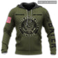 Veteran Military Service Personalized Hoodie For Tribute Events Weekend Outings And Relaxed Streetwear
