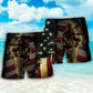 Veteran Flag Americana Beach Shorts Pattern Detail For Sunny Day Adventures And Relaxed Casual Wear