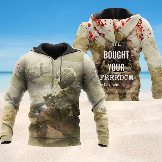 Veteran Bought Freedom Hoodie For Military Heritage Events Everyday Wear And Gifting