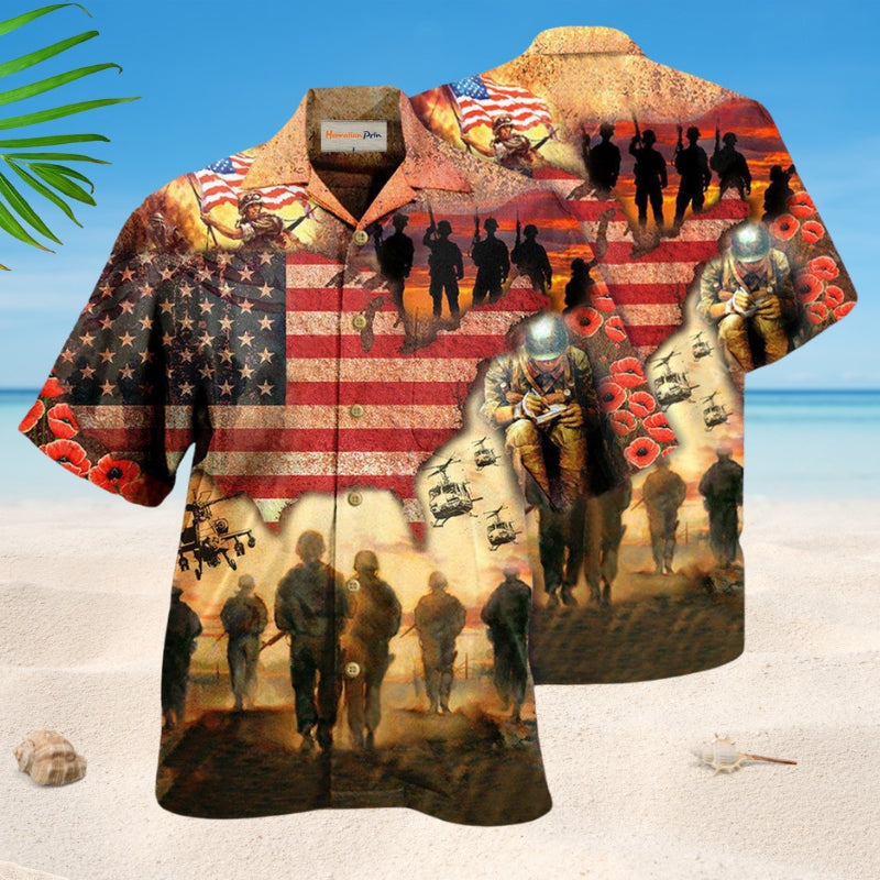 Veterans Blood Sweat Tears Hawaiian Shirt For Tropical Holidays, Outdoor Gatherings, And Everyday Comfort