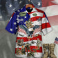 Veteran Remember Flag Background Hawaiian Shirt Design View For Resort Travel And Thoughtful Gifting