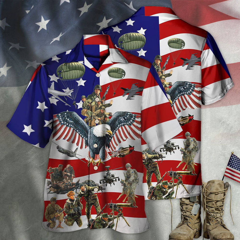 Veteran Remember Flag Background Hawaiian Shirt Pattern Detail For Summer Holidays And Outdoor Fun