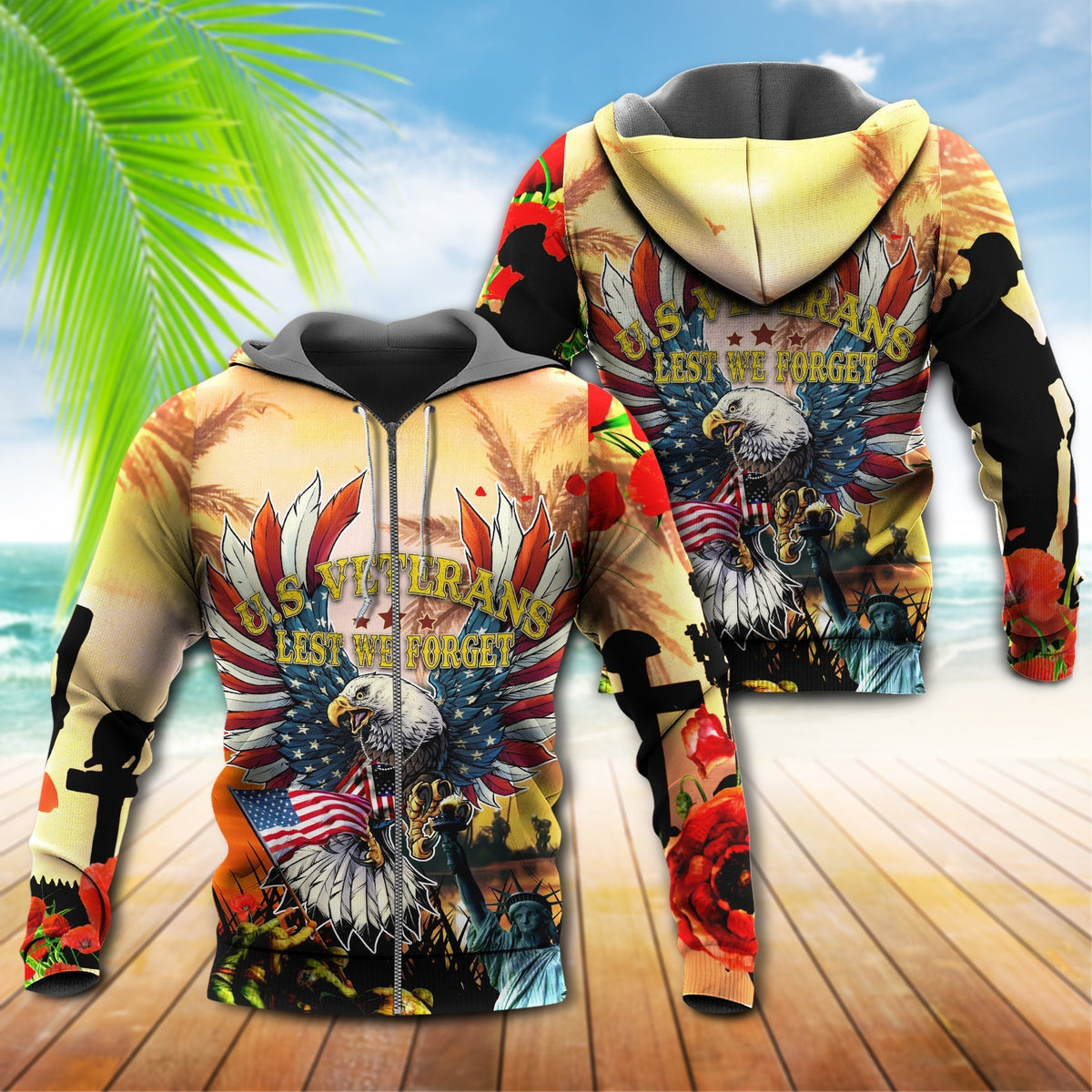 Veterans Lest Forget Tribute Hoodie For Relaxed Daily Wear Weekend Outings And Thoughtful Gifting