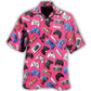 Retro Pink Video Game Hawaiian Shirt For Summer Vacation, Beach Travel, And Casual Wear