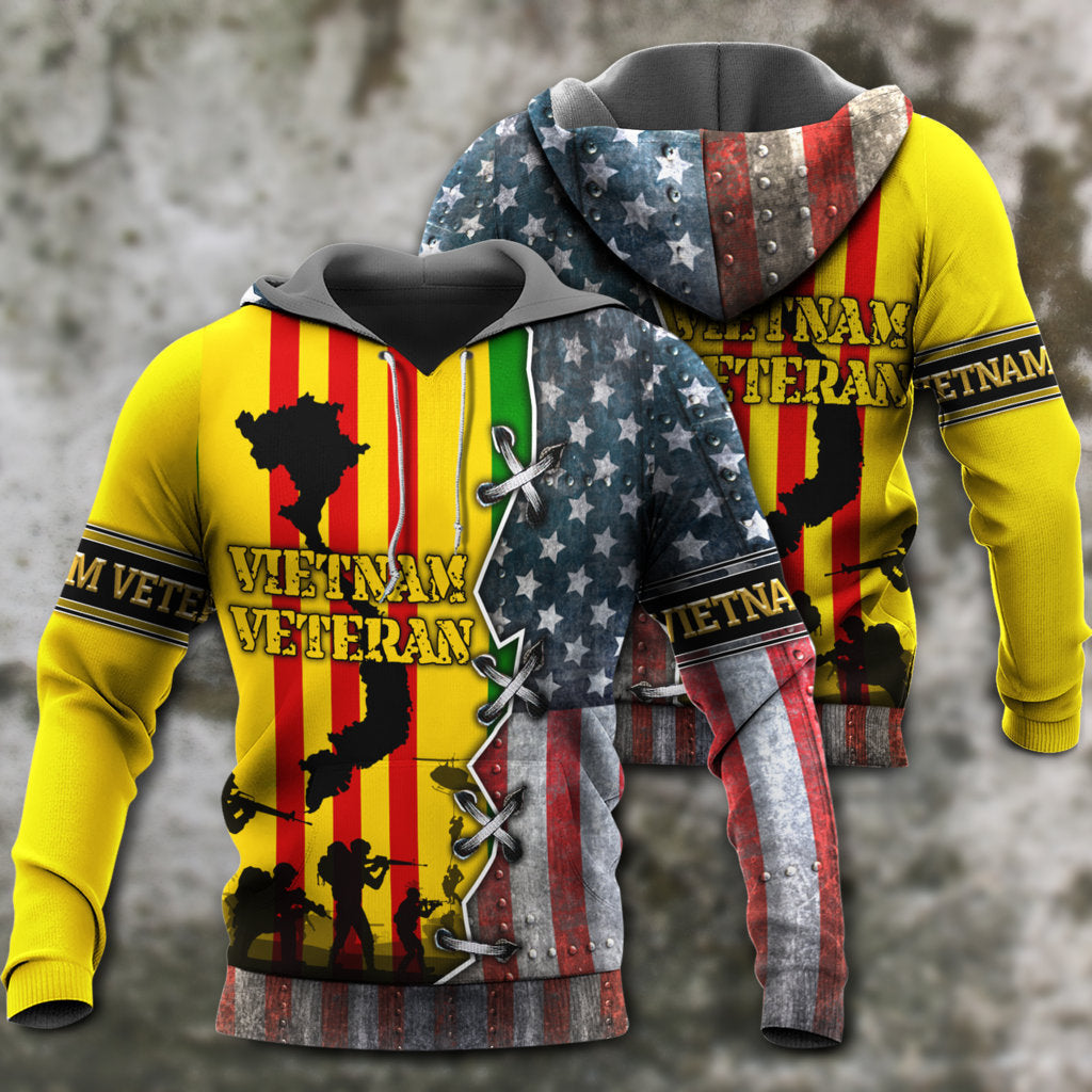 Vietnam Veteran Tribute Hoodie For Veterans Travel Activities And Respectful Casual Style