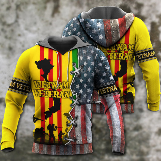 Vietnam Veteran Tribute Hoodie For Veterans Travel Activities And Respectful Casual Style
