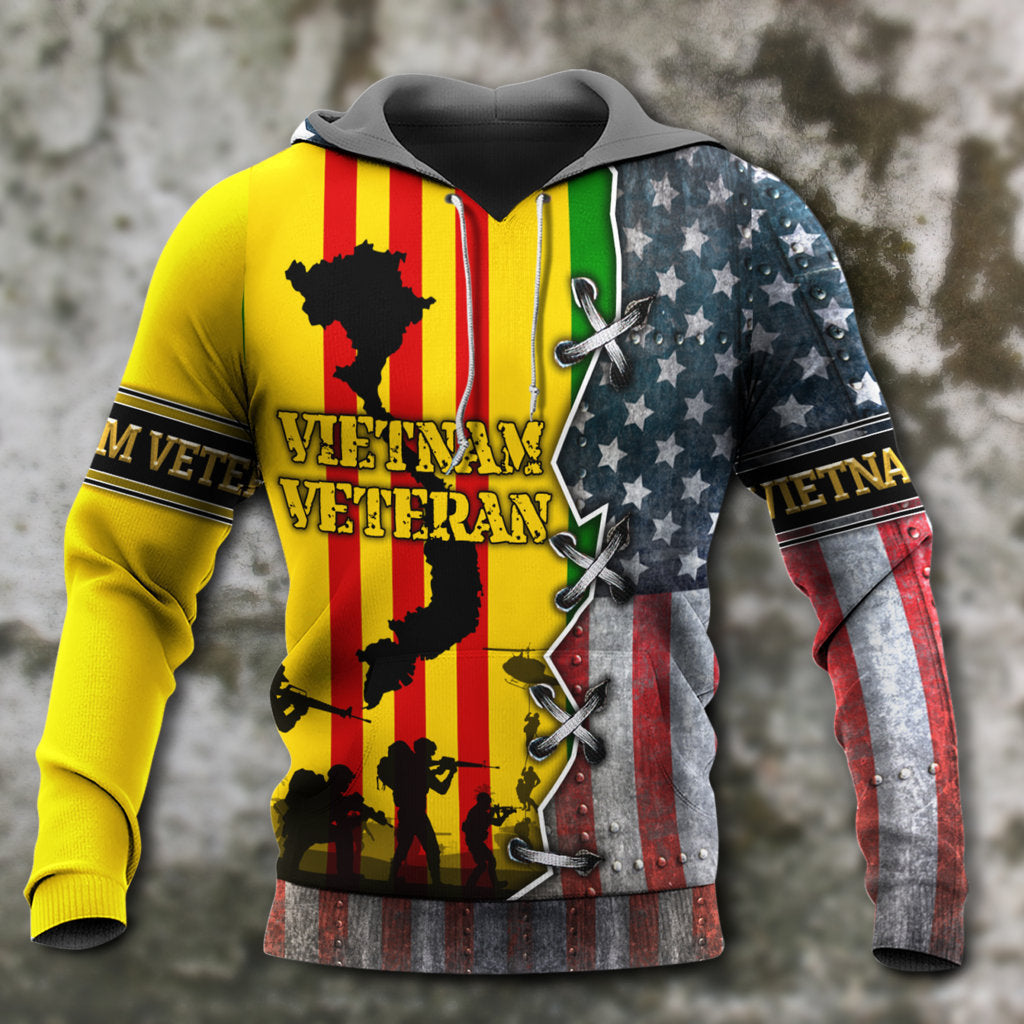 Vietnam Veteran Tribute Hoodie For Veteran Tribute Events Travel And Respectful Everyday Wear