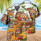 Funny Norse Warrior Beer Christmas Hawaiian Shirt Pattern View For Lightweight Everyday Style