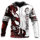 Red White Viking Alsvidr Legend Hoodie For Mythic Casual Outfits Weekend Adventures And Thoughtful Gifting