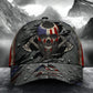 Viking American Skull Flag Classic Cap For Everyday Wear Vacations And Seasonal Activities