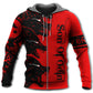 Red Viking Blood Warrior Hoodie For Viking Inspired Streetwear Holidays And Thoughtful Gifts