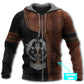 Brown Black Viking Blood Personalized Hoodie For Mythic Casual Outfits Weekend Adventures And Thoughtful Gifting