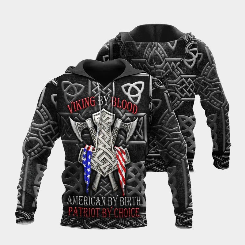 Viking Blood Hoodie For Bold Casual Wear Seasonal Trips And Myth Inspired Gifting