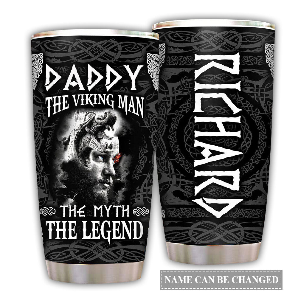 Viking Daddy The Legend Personalized 20 Oz Tumbler For Coffee Travel And Daily Drinks