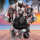 Viking Warrior Hawaiian Shirt With Detailed Graphic For Tropical Holiday Resort Parties And Everyday Style