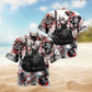Viking Dare To Fight With Knight Hawaiian Shirt For Summer Vacation Beach Travel And Relaxed Casual Wear