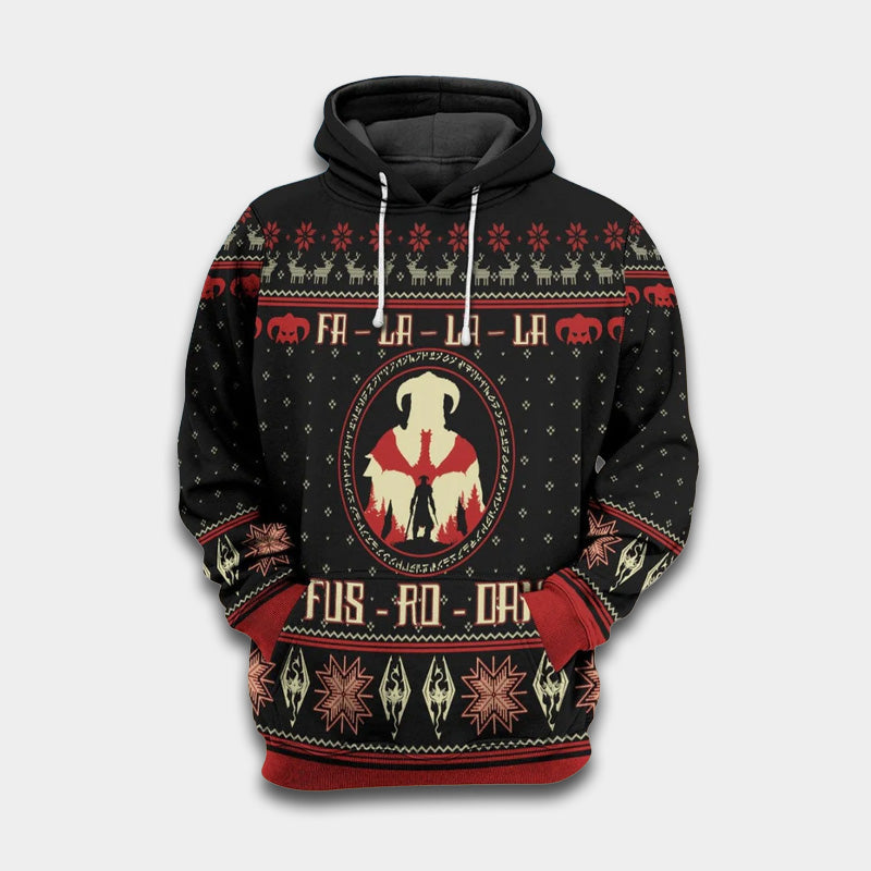 Viking Dragon Holiday Fun Hoodie For Holiday Parties Weekend Outings And Cheerful Gift Giving