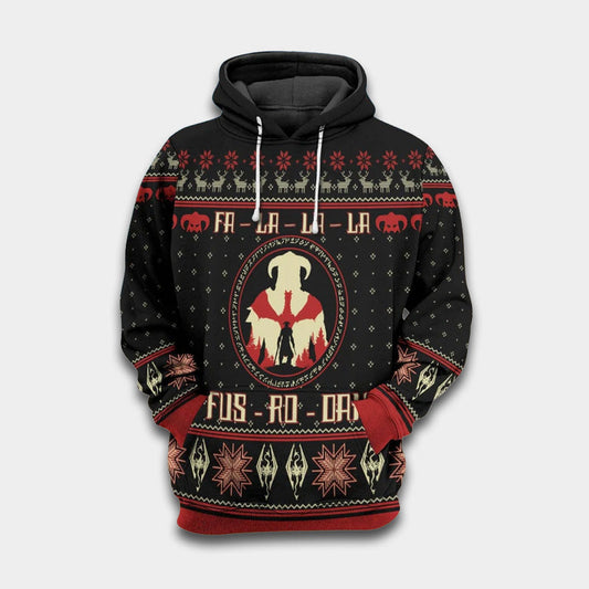 Viking Dragon Holiday Fun Hoodie For Holiday Parties Weekend Outings And Cheerful Gift Giving