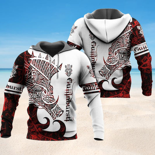 Golden Viking Boar Legend Hoodie For Norse Themed Outfits Weekend Travel And Relaxed Comfort