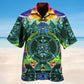 Viking Green Christmas Hawaiian Shirt For Christmas Gatherings, Resort Trips, And Cheerful Seasonal Style