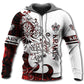 Red White Viking Kraken Legend Hoodie For Outdoor Adventures Travel And Powerful Everyday Styling