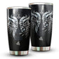 Viking Man Skull 20 Oz Tumbler For Coffee Travel And Daily Drinks
