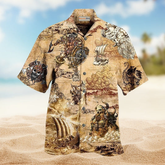 Funny Surfing Bear Hawaiian Shirt Fabric Pattern Detail For Resort Wear